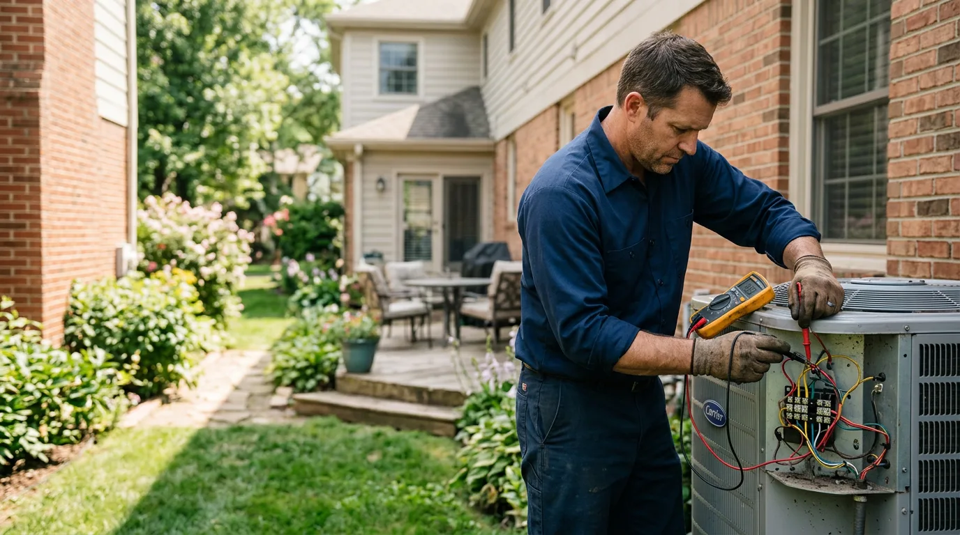 HVAC technician working near Sanborn, MN